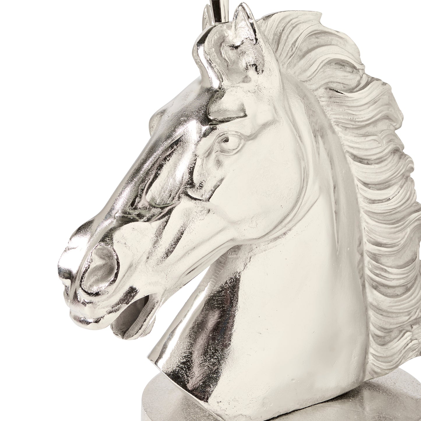 Horse Lamp, Nickel