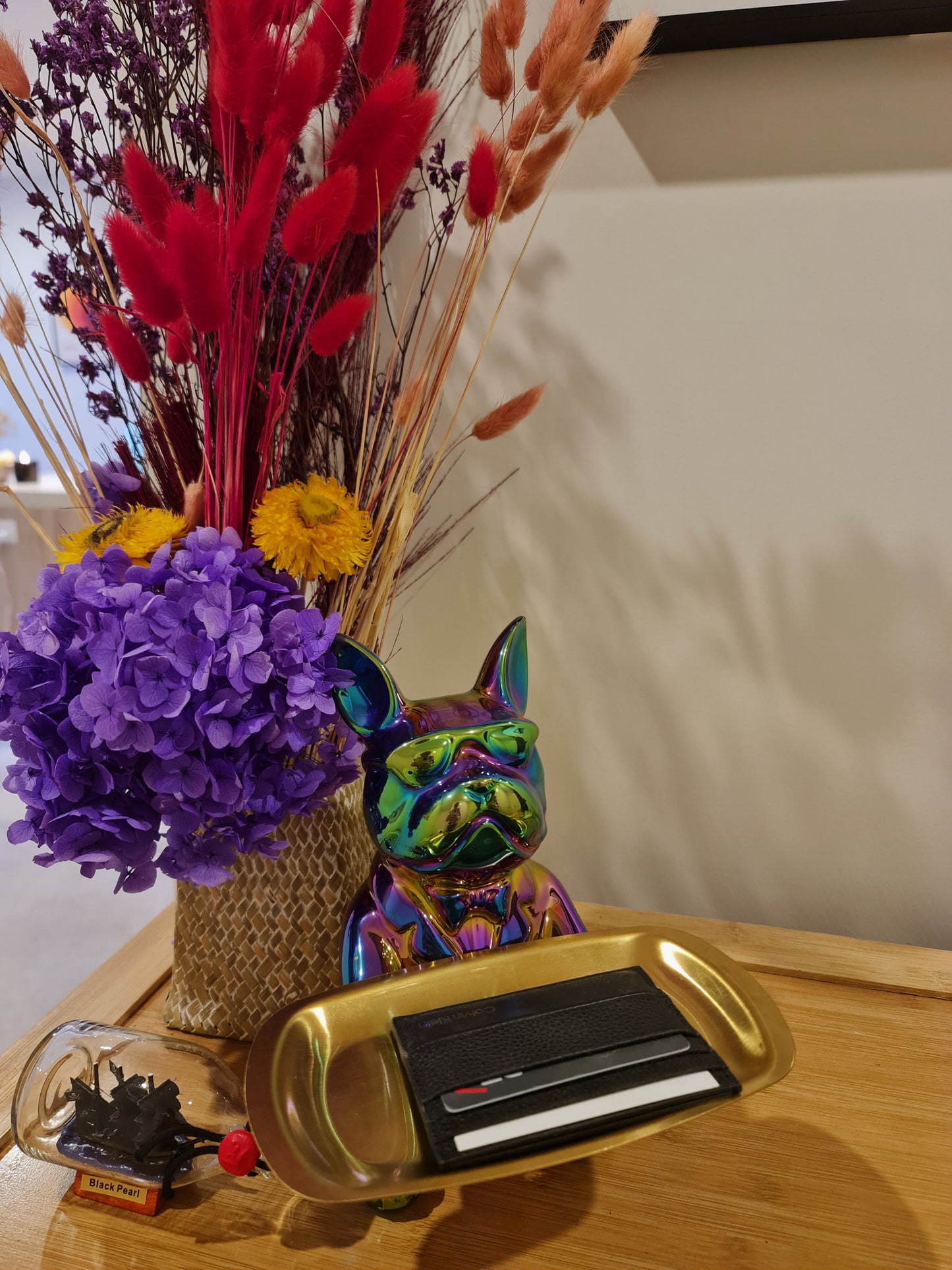 Bulldog Tray Rectangle, Metallic Rainbow