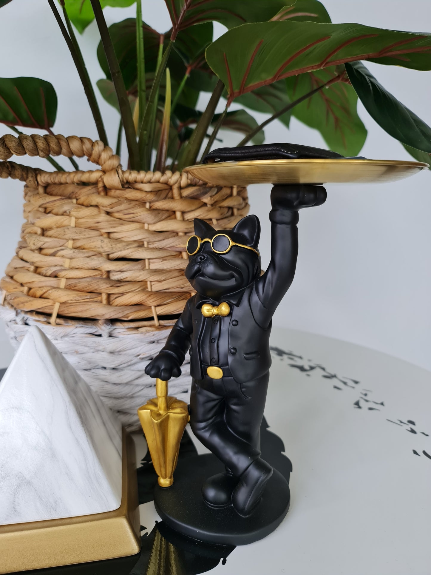 Bulldog, Umbrella, Black