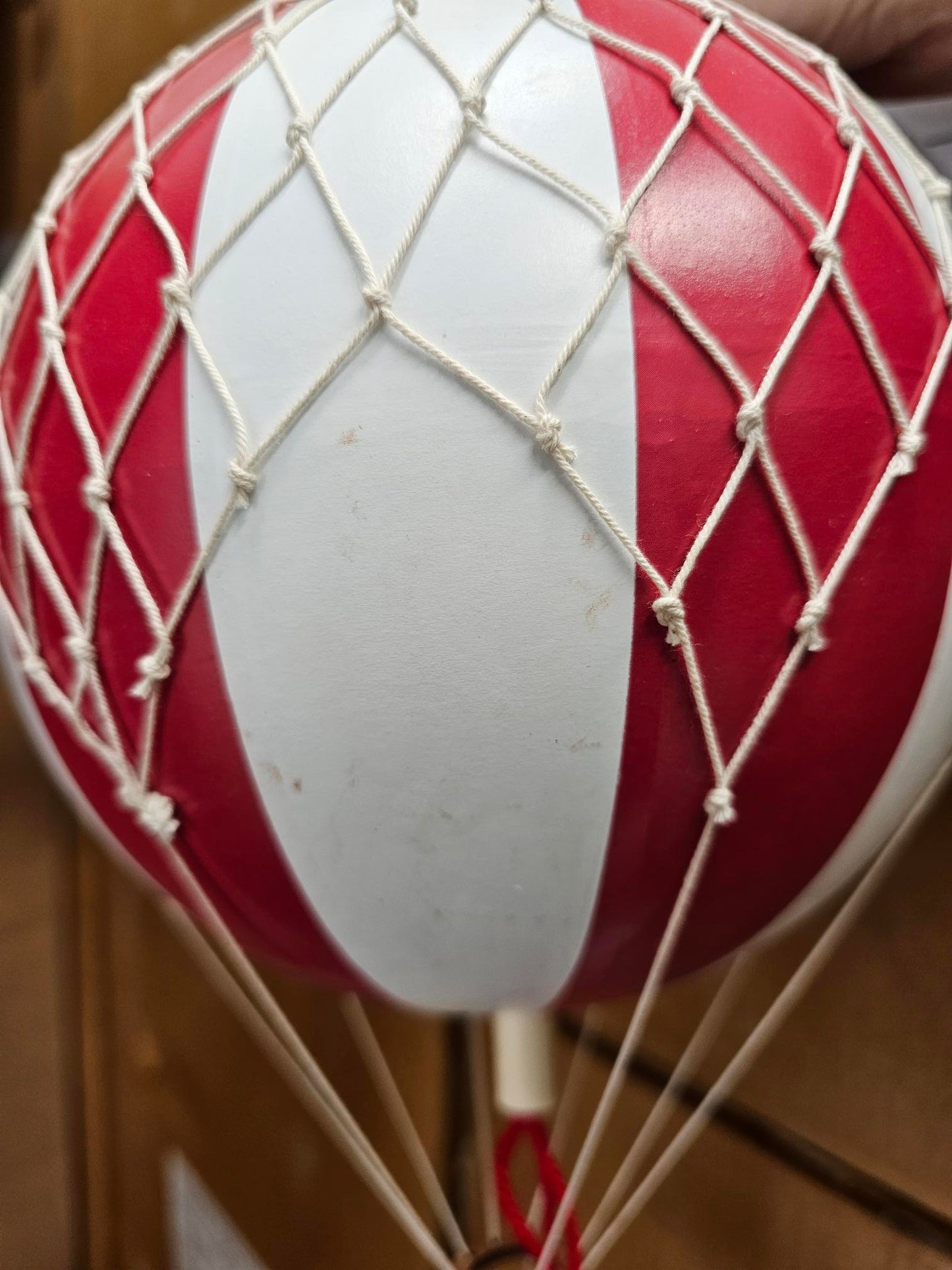 Hot Air Balloon, 30cm, Cherry Red