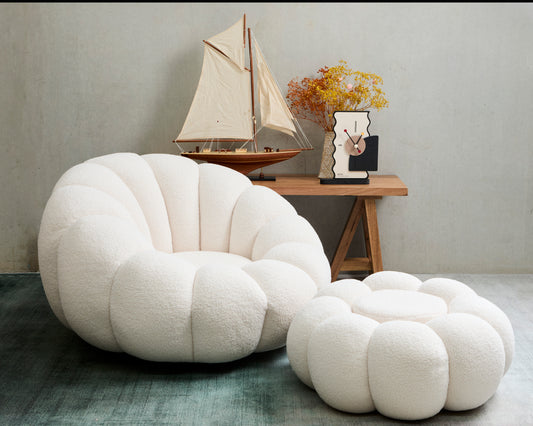 Pumpkin Chair + Ottoman