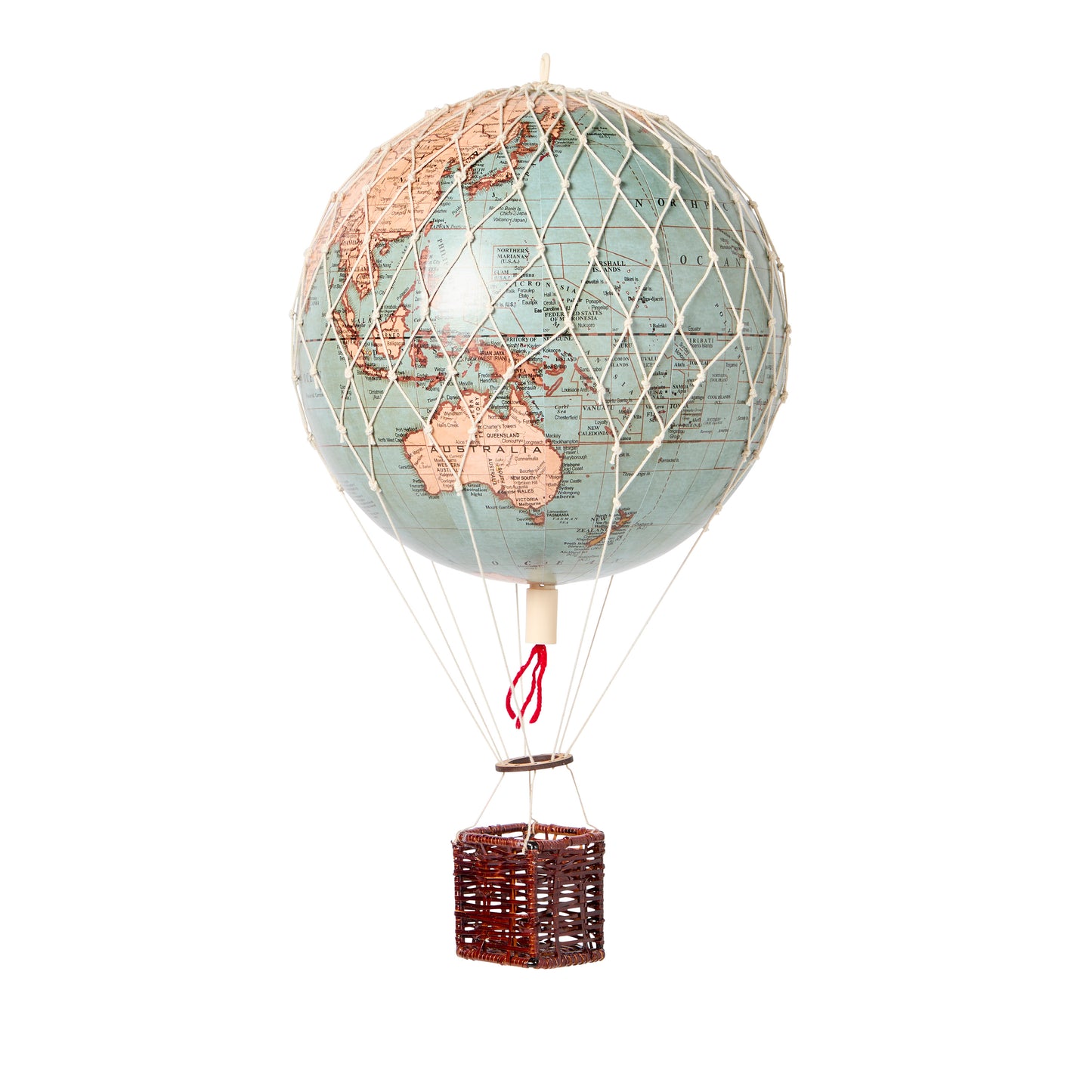 Globe Balloon 20cm, Vintage Blue