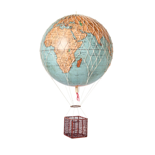 Globe Balloon 30cm, Vintage Blue