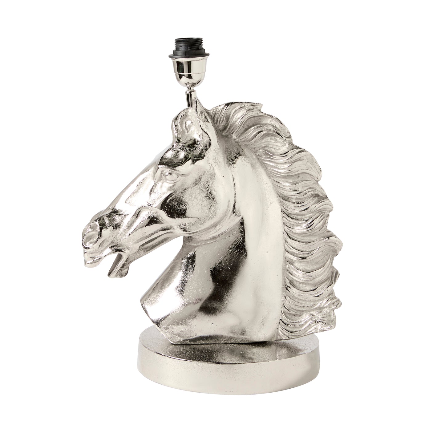 Horse Lamp, Nickel