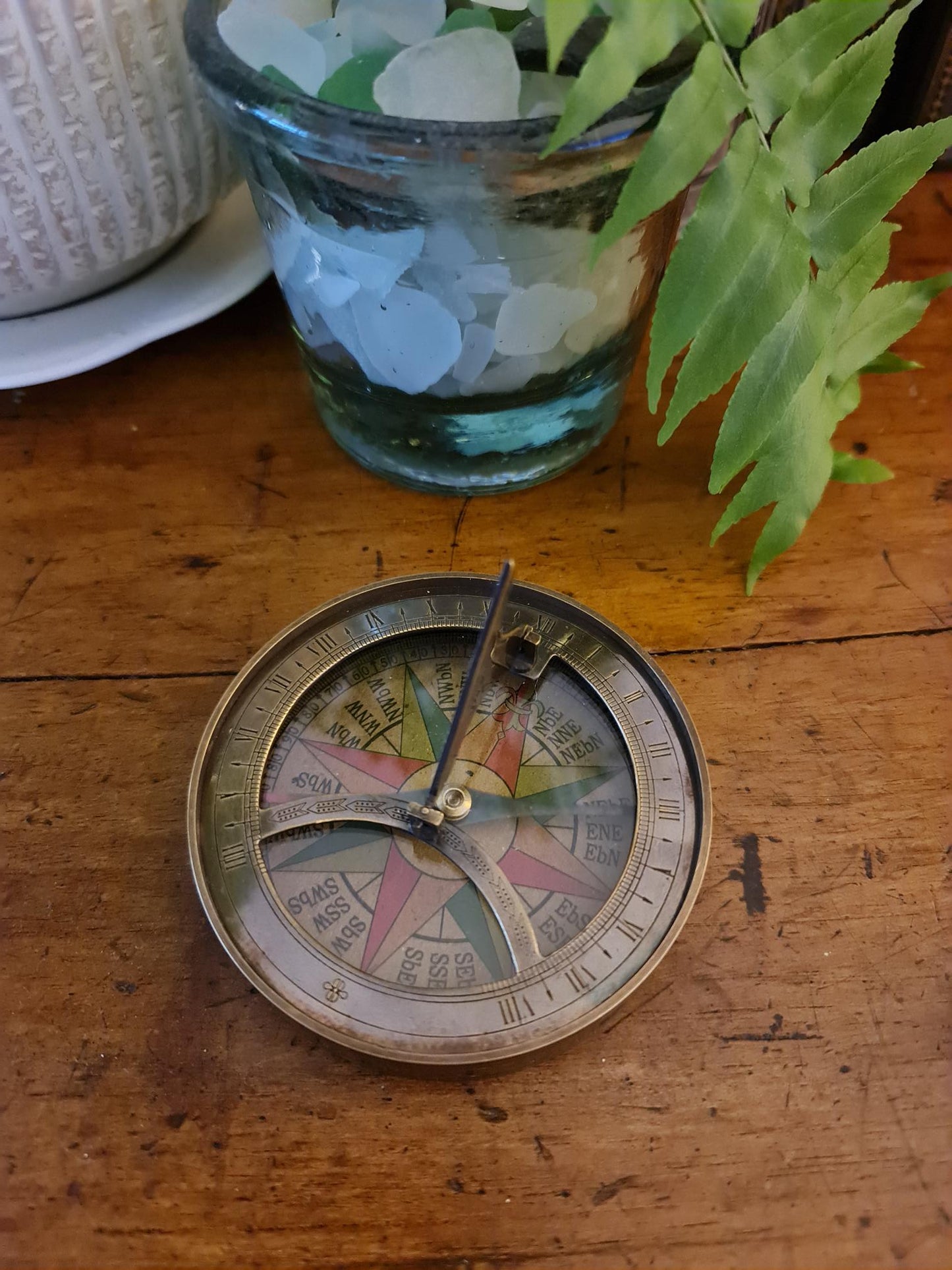Bronze Sundial Compass