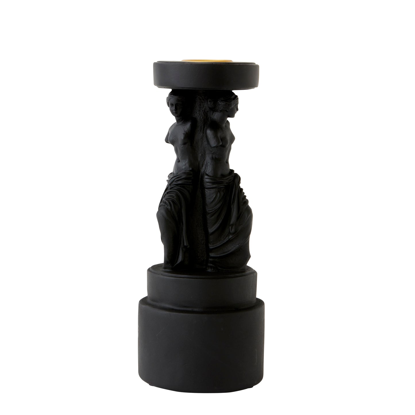 Goddess Candle Holder, Black
