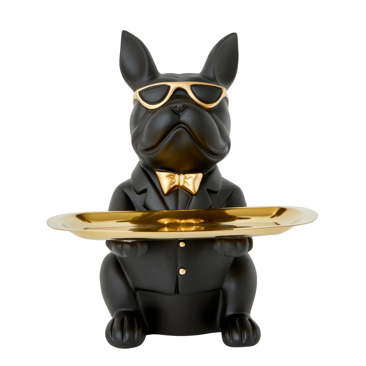 Bulldog Tray Rectangle,  Black