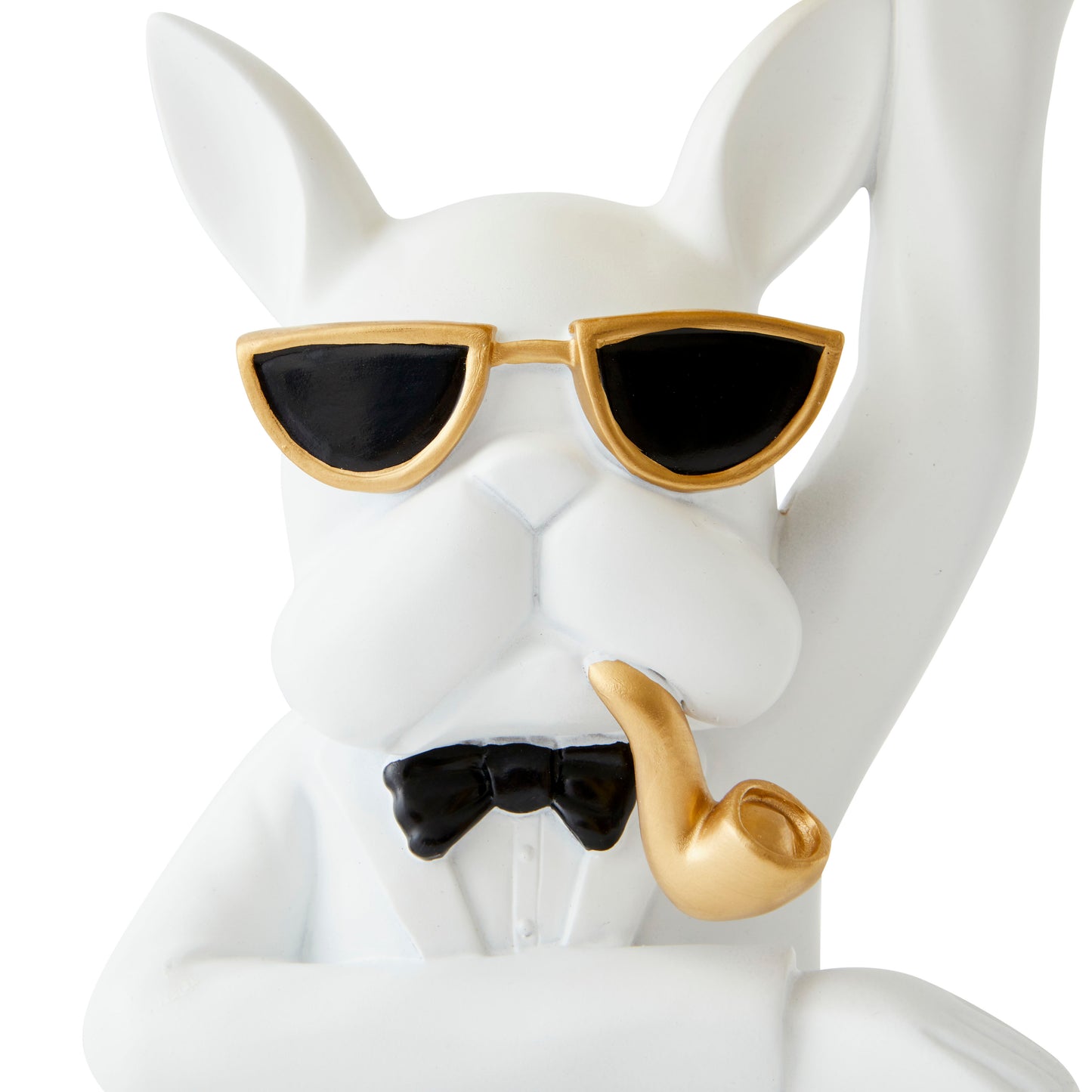 Bulldog w/Pipe Tray, White