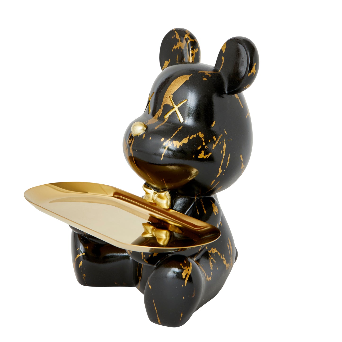 Bear Brick Tray Black/Gold
