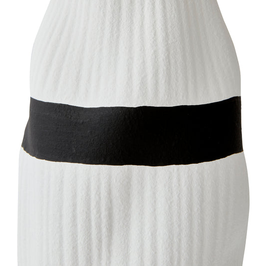 Stripe Vase White