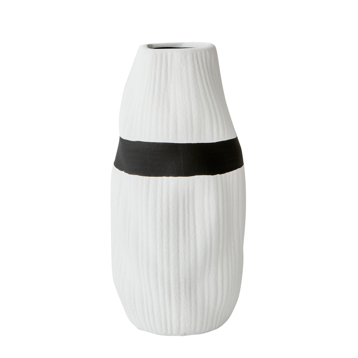 Stripe Vase White
