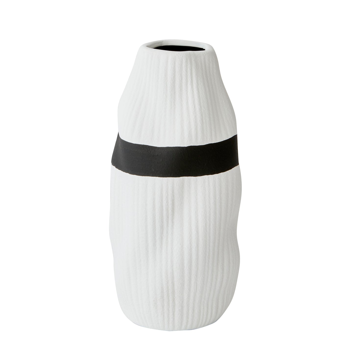 Stripe Vase White